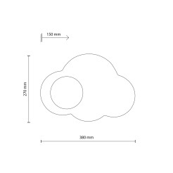 CLOUD NEW WHITE KINKIET 1XG9 11267