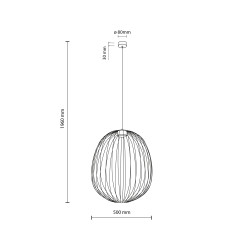 SPHERA L BRICK LAMPA WISZĄCA 1XGX53 11302