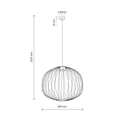 SPHERA M BLACK LAMPA WISZĄCA 1XGX53 11304