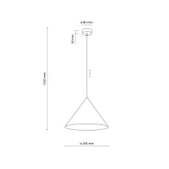 CONO M NEW BROWN LAMPA WISZĄCA 1XE27 11376