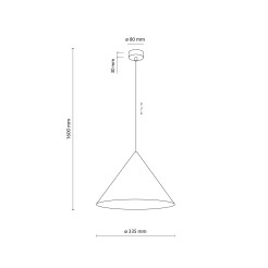 CONO L NEW BROWN LAMPA WISZĄCA 1XE27 11377