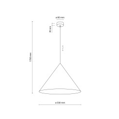 CONO XL NEW BROWN LAMPA WISZĄCA 1XE27 11378