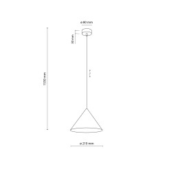 CONO S KASZMIR LAMPA WISZĄCA 1XE27 11379