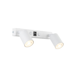 NEX WHITE KINKIET 2XGU10 / USB 11355