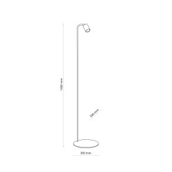 NEX WHITE LAMPA PODŁOGOWA 1XGU10 16191