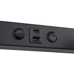 NEX BLACK KINKIET 2XGU10 / USB 11356