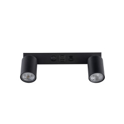 NEX BLACK KINKIET 2XGU10 / USB 11356