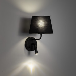 MAJA BLACK KINKIET 1XE27 / 1XG9 11392