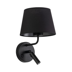 MAJA BLACK KINKIET 1XE27 / 1XG9 11392