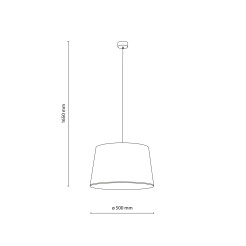 FORMO SABIA LEN LAMPA WISZĄCA 1XE27 11317