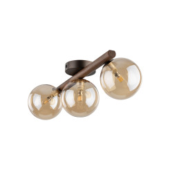 ESTERA WOOD ORZECH BURSZTYN LAMPA SUFITOWA 3XG9 11093