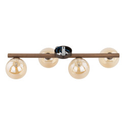ESTERA WOOD ORZECH BURSZTYN LAMPA SUFITOWA 4XG9 11094