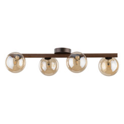 ESTERA WOOD ORZECH BURSZTYN LAMPA SUFITOWA 4XG9 11094