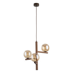 ESTERA WOOD ORZECH BURSZTYN LAMPA WISZACA 3XG9 11095