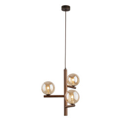 ESTERA WOOD ORZECH BURSZTYN LAMPA WISZACA 3XG9 11095