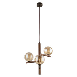 ESTERA WOOD ORZECH BURSZTYN LAMPA WISZACA 3XG9 11095