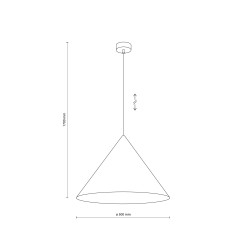 CONO XL SALMON LAMPA WISZĄCA 1XE27 11386