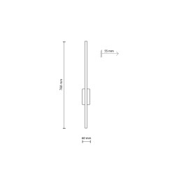 FLASH NEW BROWN KINKIET M 1 LED 11402