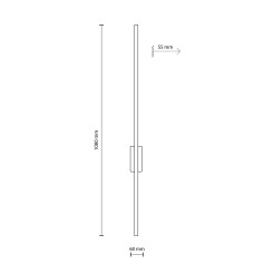 FLASH NEW BROWN KINKIET L 1 LED 11403
