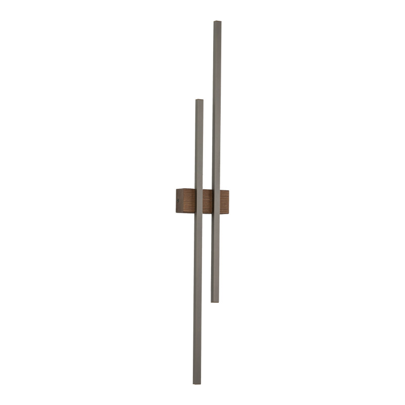 FLASH NEW BROWN WOOD KINKIET 2 LED 11406