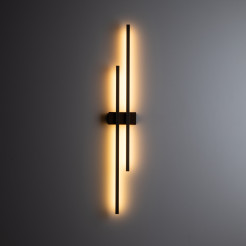 FLASH NEW BROWN WOOD KINKIET 2 LED 11406