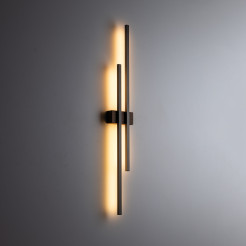FLASH NEW BROWN WOOD KINKIET 2 LED 11406