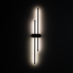 FLASH NEW BROWN WOOD KINKIET 2 LED 11406
