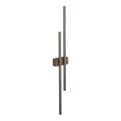 FLASH NEW BROWN WOOD KINKIET 2 LED 11406