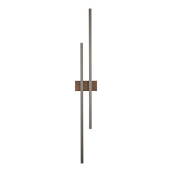 FLASH NEW BROWN WOOD KINKIET 2 LED 11406