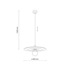 ONDA NEW BROWN LAMPA WISZĄCA 1xE27 11408