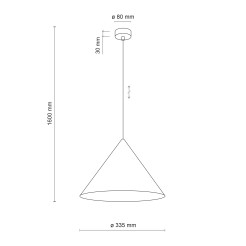 CONO L PISTACIO LAMPA WISZĄCA 1XE27 11419