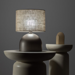TAMI NEW BROWN LAMPKA NOCNA 1XE27 16195