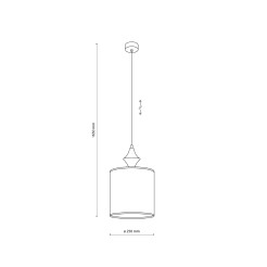AMURA SABIA LAMPA WISZĄCA 1XE27 11437