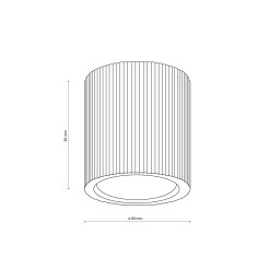 EVE CORTE WOOD LAMPA SUFITOWA 1XGU10 11442