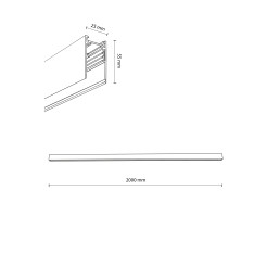 MAGNETIC EASY SZYNA WHITE NATYNKOWA 2M 18018