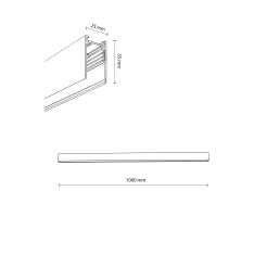 MAGNETIC EASY SZYNA BLACK NATYNKOWA 1M 18254