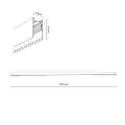 MAGNETIC EASY SZYNA BLACK NATYNKOWA 3M 18255