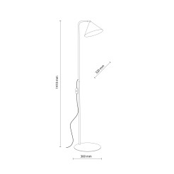 CONO SABIA LAMPA PODŁOGOWA 1XE14 16204