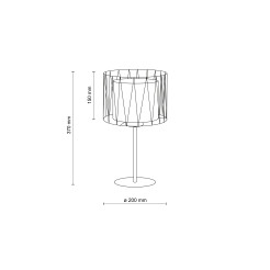 HARMONY SABIA JUTA LAMPKA NOCNA 1XE27 16198