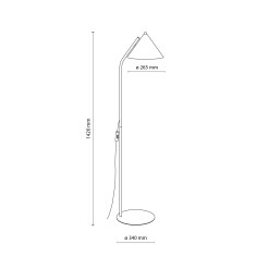 CONO SABIA LAMPA PODŁOGOWA 1XE27 16211