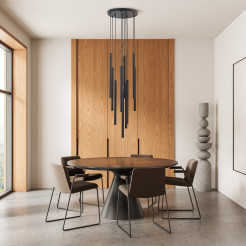 FERRO BLACK LAMPA WISZĄCA 10XG9 KOŁO 11492