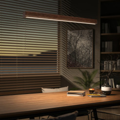 VIGA WOOD LED SOSNA SZCZOTKOWANA ORZECH LAMPA WISZĄCA 11653