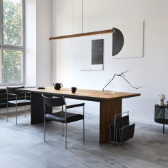 VIGA WOOD LED SOSNA SZCZOTKOWANA ORZECH LAMPA WISZĄCA 11654