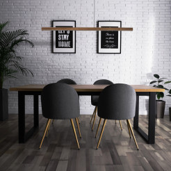 VIGA WOOD LED SOSNA SZCZOTKOWANA ORZECH LAMPA WISZĄCA 11654