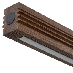VIGA WOOD LED SOSNA SZCZOTKOWANA ORZECH LAMPA WISZĄCA 11654