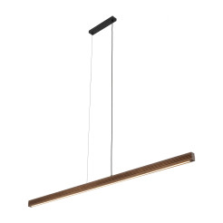VIGA WOOD LED SOSNA SZCZOTKOWANA ORZECH LAMPA WISZĄCA 11654