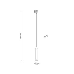 TRACER TRÓJOBWODOWY TUBE BLACK 1XGU10 11673