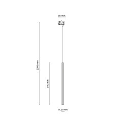 TRACER TRÓJOBWODOWY FERRO BLACK 1XG9 (+ ŻARÓWKA G_9) 500 11674
