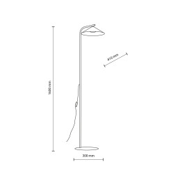 LUME BURGUND LAMPA PODŁOGOWA 1XGX53 16214