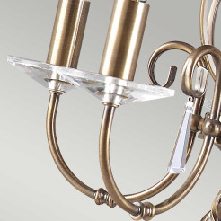 Żyrandol Aegean - 5 źródeł światła - Postarzany mosiądz AG5-AGED-BRASS